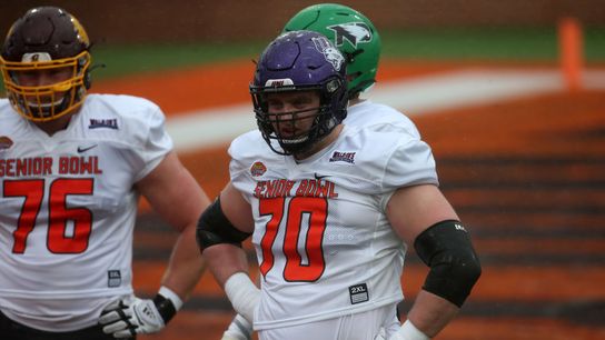 NFL Notebook: Patriots mock draft - New England ticks off needs starting with OT, WR taken at BSJ Headquarters (Patriots)